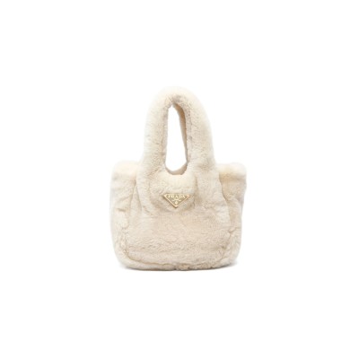 PRADA SHEARLING TOTE BAG 1BA349 (18*15.5*10cm) 